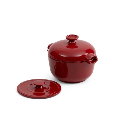 Other - Emile Henry Rice Pot 2.6 Qt Made In France Burgundy NEW